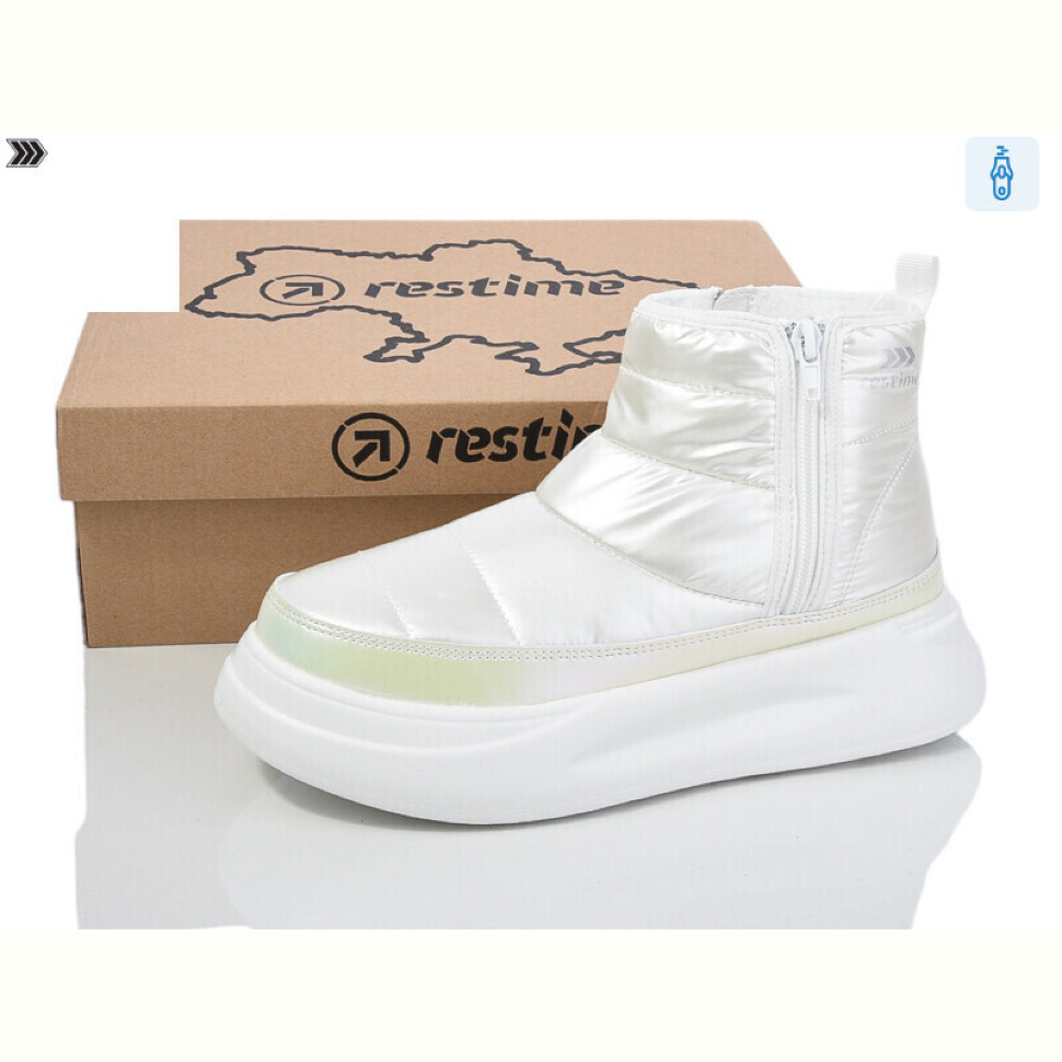 Ботинки Restime HWZ24382 white Ботинки Restime HWZ24382 white
