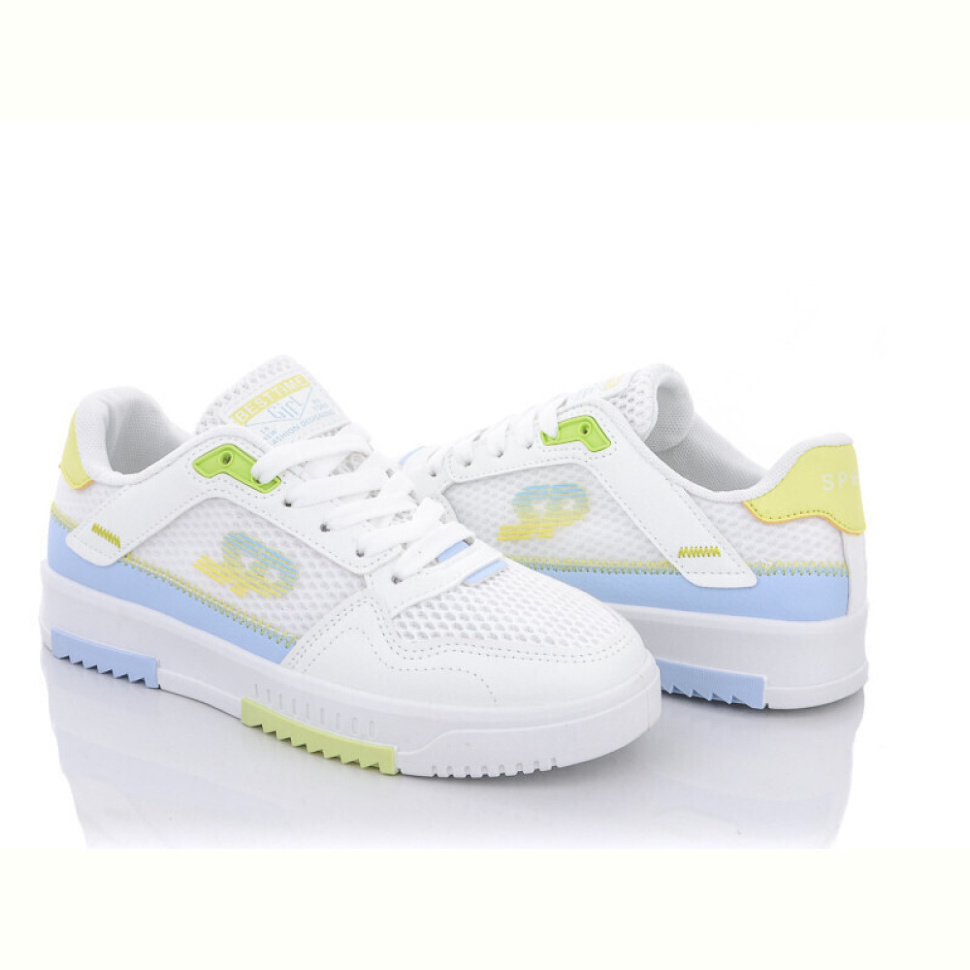 Кроссовки Violeta 203-33 white-yellow