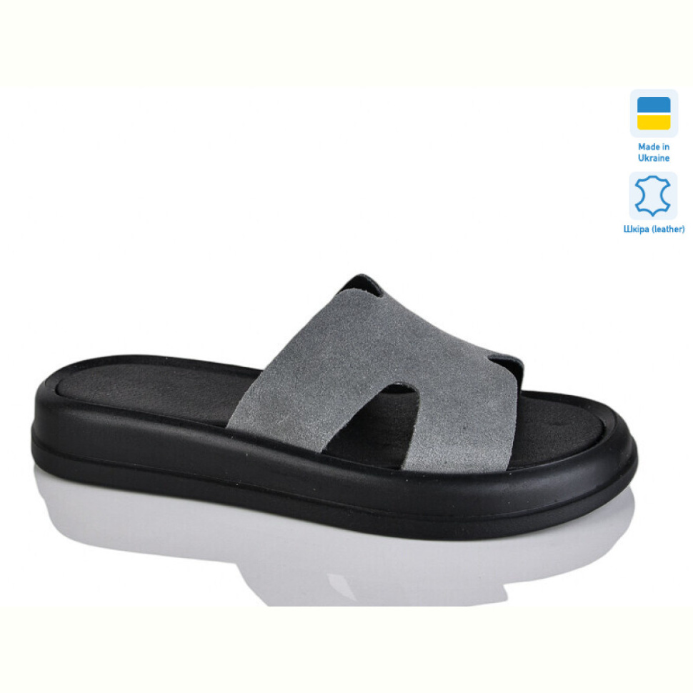 Шлепки Sali 505-25 сірий з.