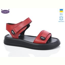 Босоножки Garti 0136 червона шкіра