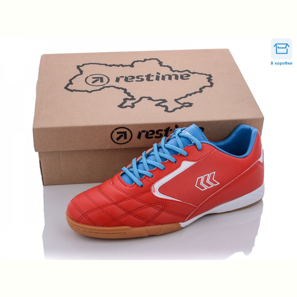 Футбольная обувь Restime DMB22030 red-white-skyblue