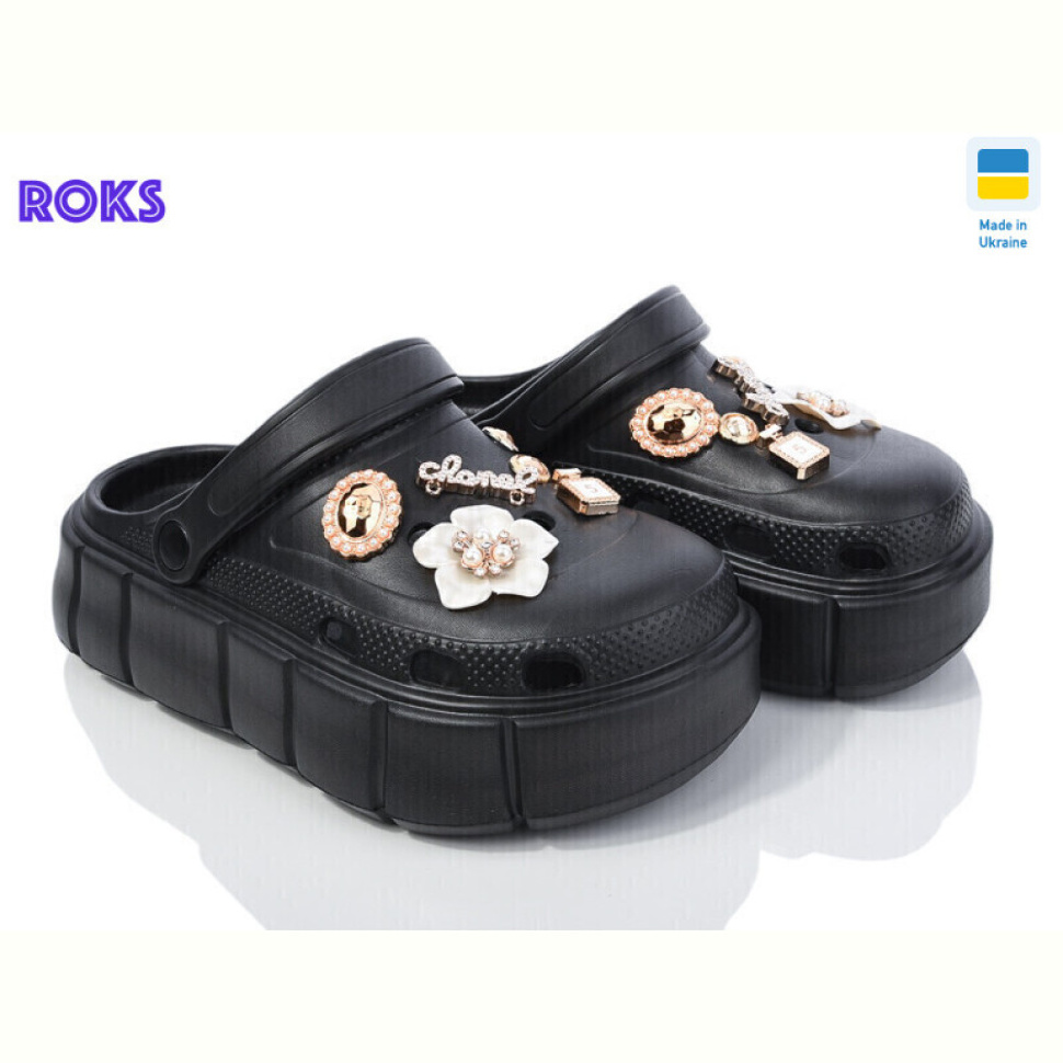 Кроксы Roks Progress 152-2-8 чорний