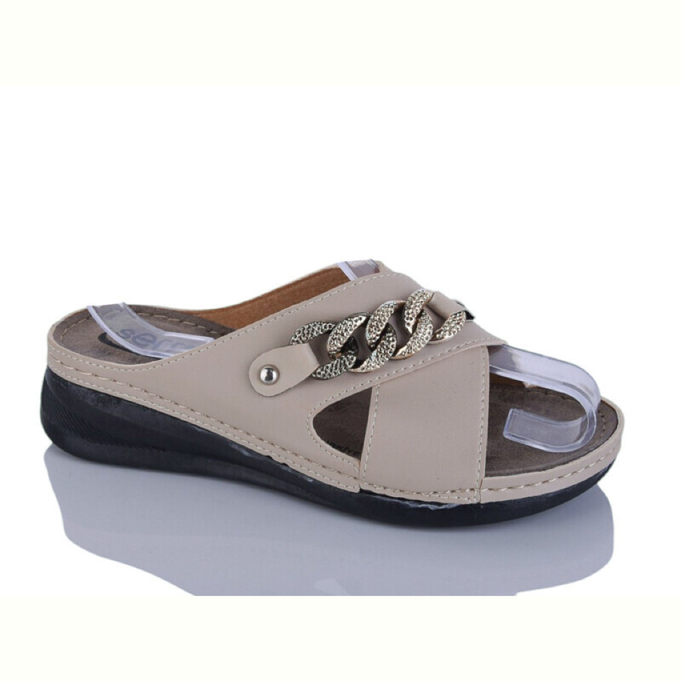 Шлепки DeMur 63001-3 beige