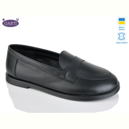 Туфли Garti 408 чорна шкіра