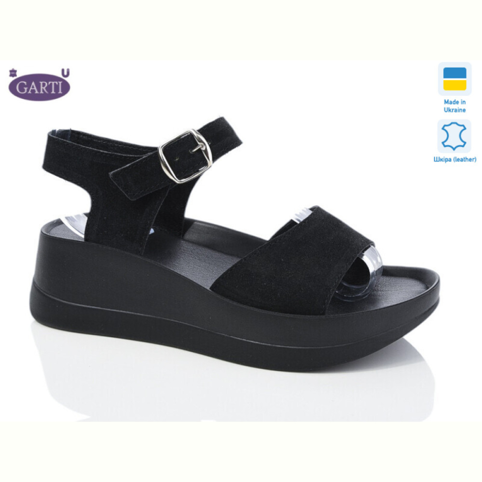 Босоножки Garti 0179 чорний замш