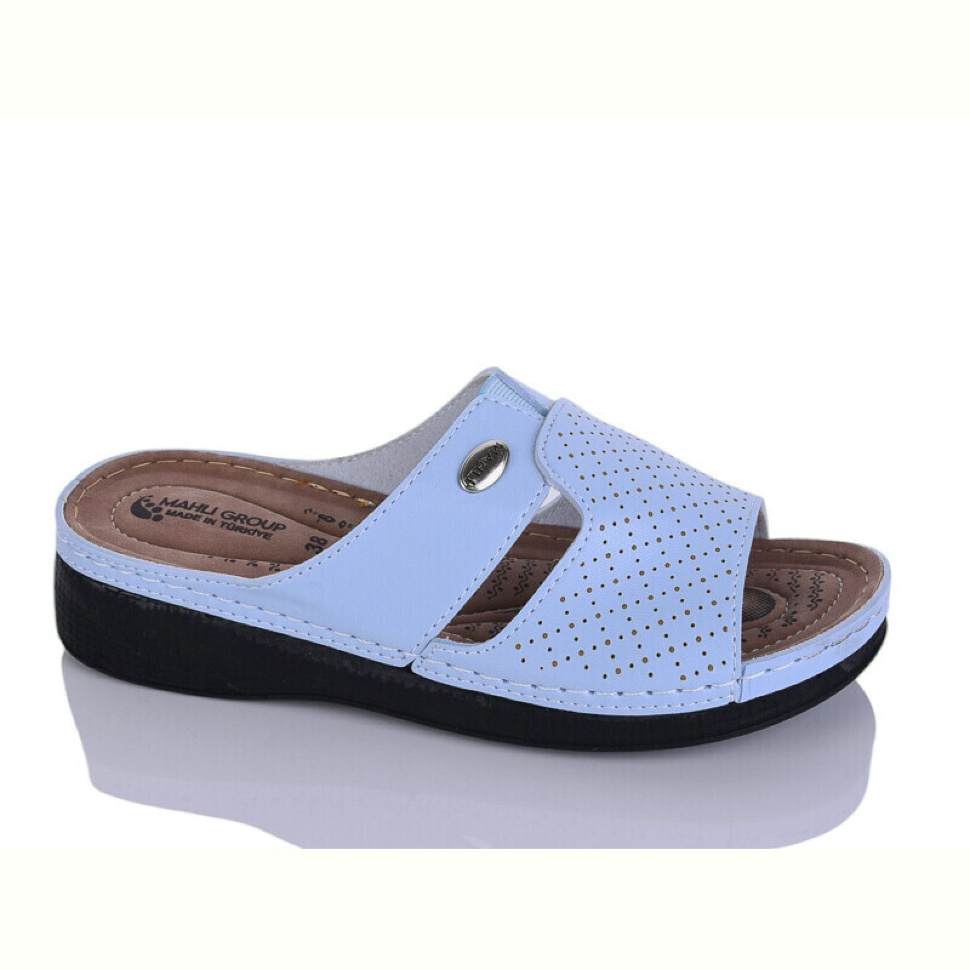 Шлепки Sali-2 209-04 блакитний
