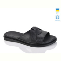 Шлепки Sali 302-1 чорний перф.