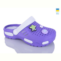 Кроксы Крок DS48 бузково-білий