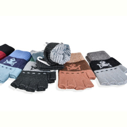 Перчатки RuBi 2508M (15,5см) хутро mix