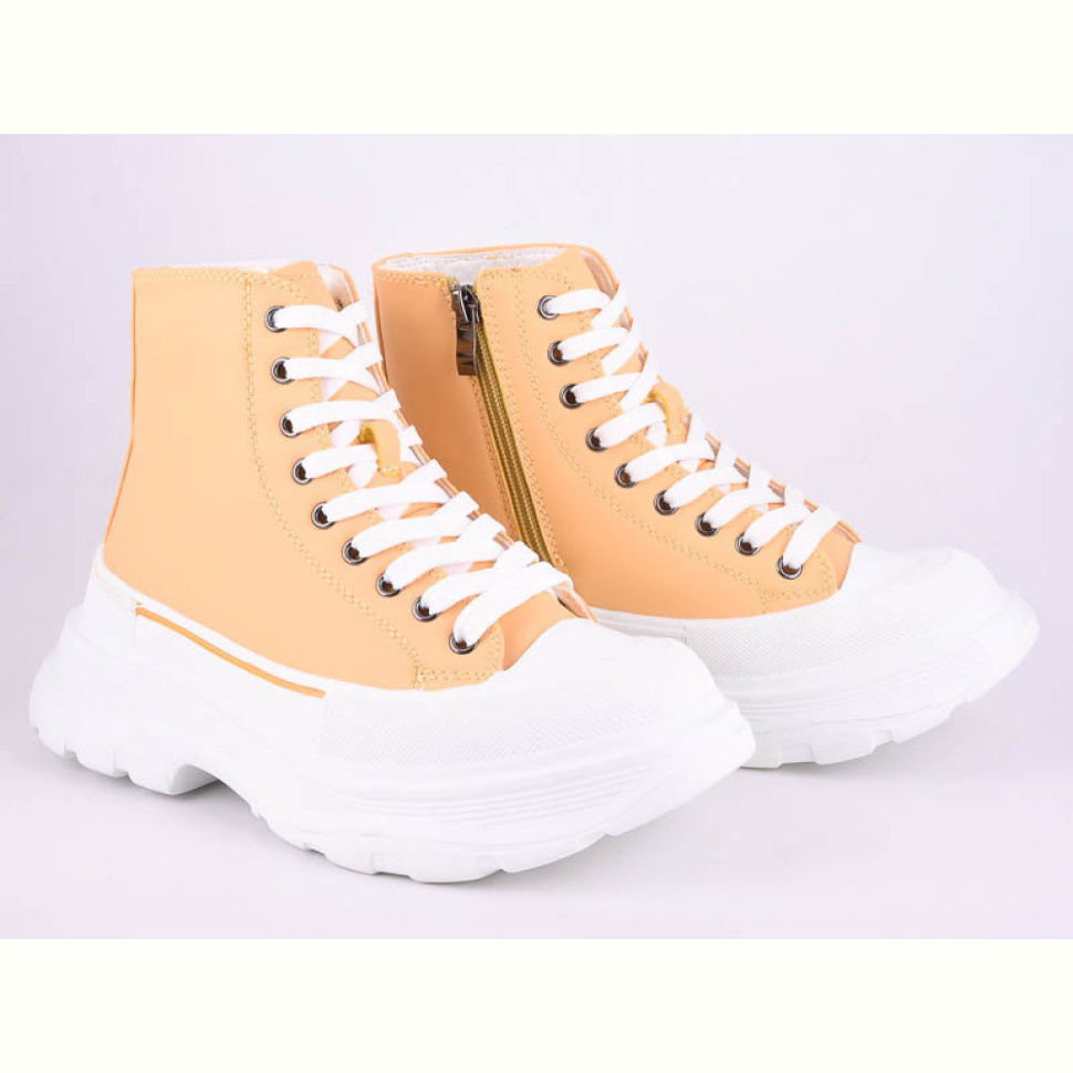 Ботинки Violeta 166-31 yellow-white