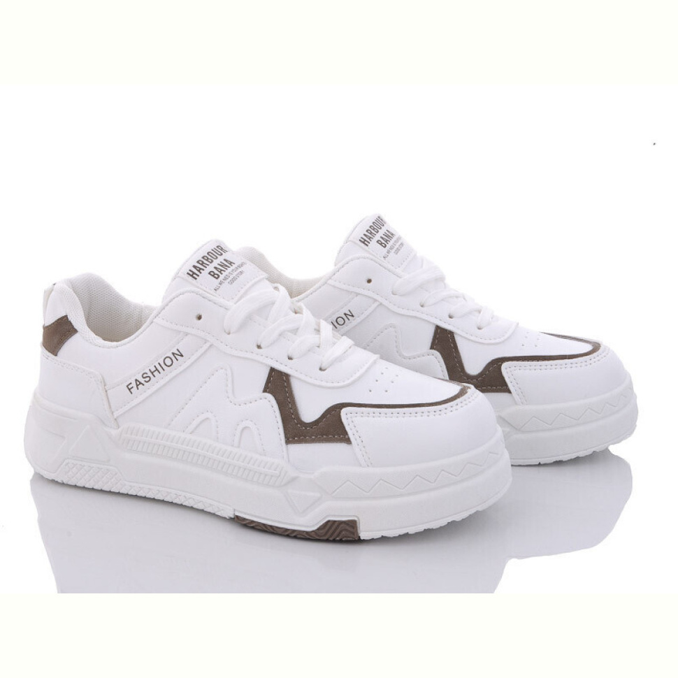 Кроссовки Violeta 45-97 white-khaki