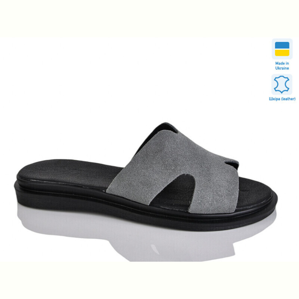 Шлепки Sali 505 сірий з.
