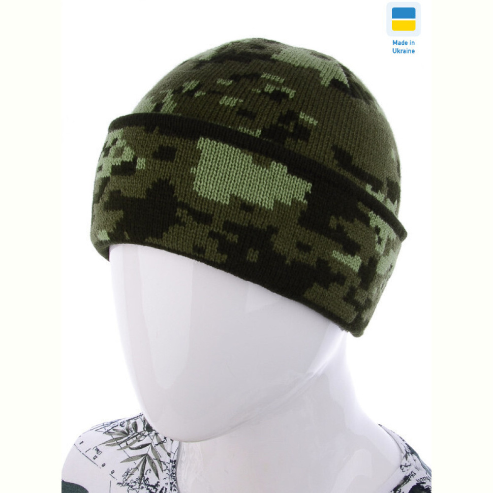 Шапка Red Hat Пиксель green mix