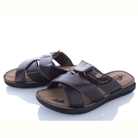 Шлепки DeMur MKB6111 black-brown