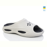 Шлепки Lot Shoes N135 сірий-чорний