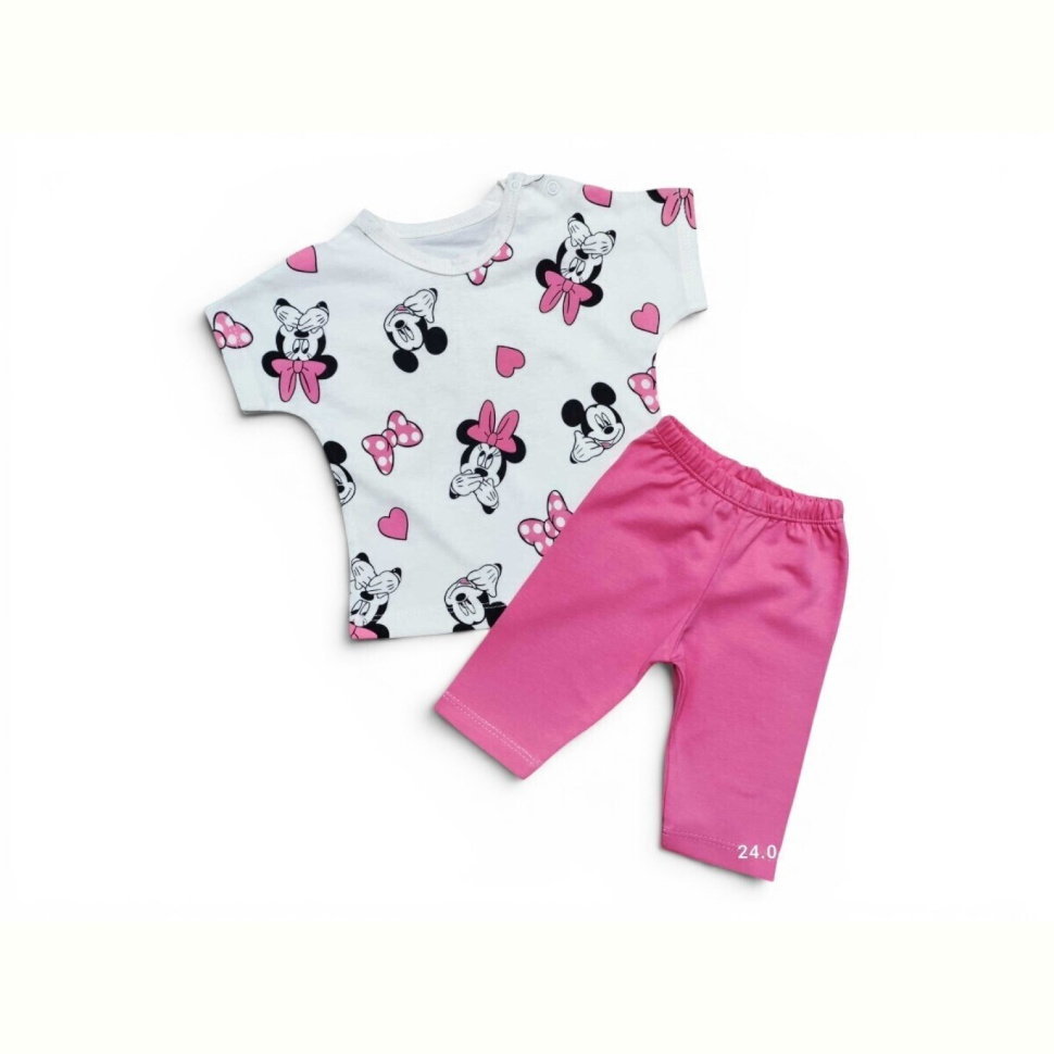 Костюм Kids-modnik 2632 комплект для малюків футболка-шорти рожевий