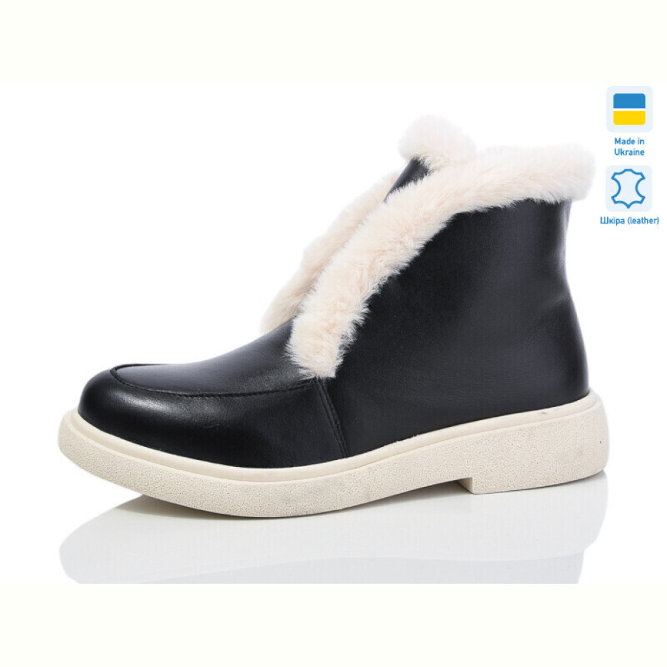 Ботинки Sali 111 чорний-біл. к. зима Ботинки Sali 111 чорний-біл. к. зима