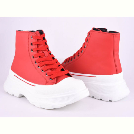 Ботинки Violeta 166-31 red-white