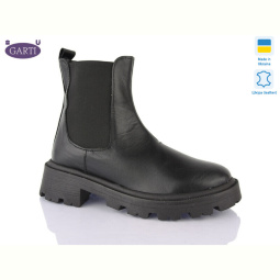 Ботинки Garti 352 чорна шкіра