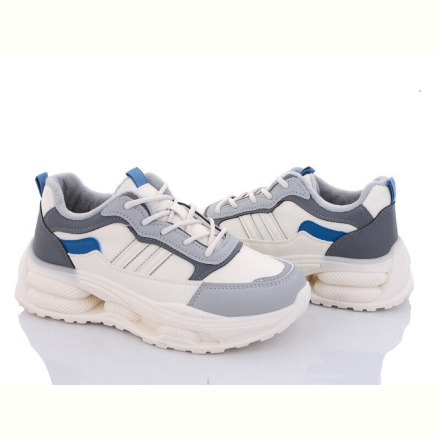 Кроссовки Violeta 169-24 beige-grey