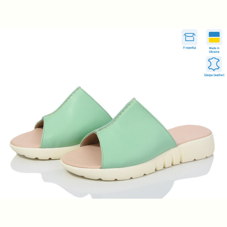 Шлепки A.Dama MV139 фісташка