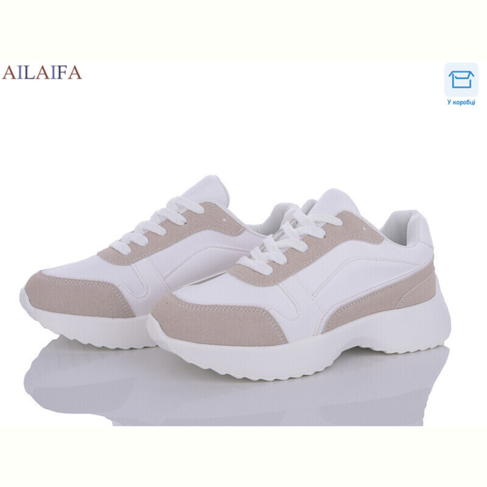 Кроссовки Ailaifa A2365-1 white піна