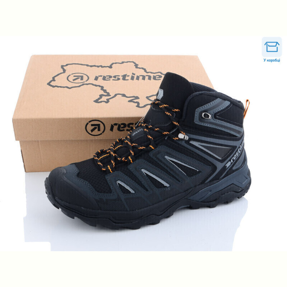 Ботинки Restime AM023907 black-grey