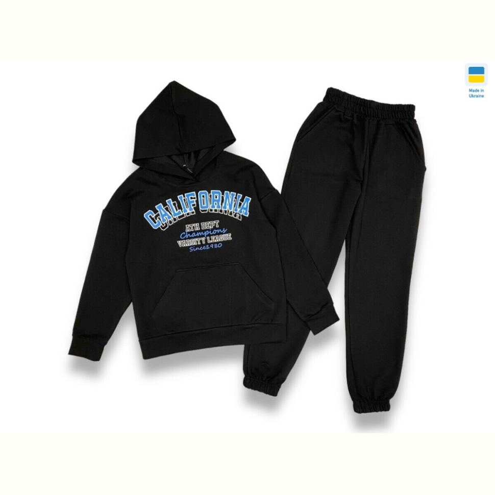 Спортивный костюм LiMa 2403 black-blue (128-152)