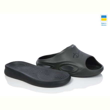 Шлепки Lot Shoes N135 хакі-чорний