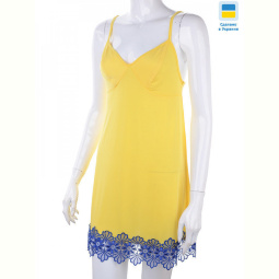 Ночная рубашка Nadia &amp; Natali 8289 yellow-blue батал
