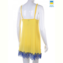 Ночная рубашка Nadia &amp; Natali 8289 yellow-blue батал
