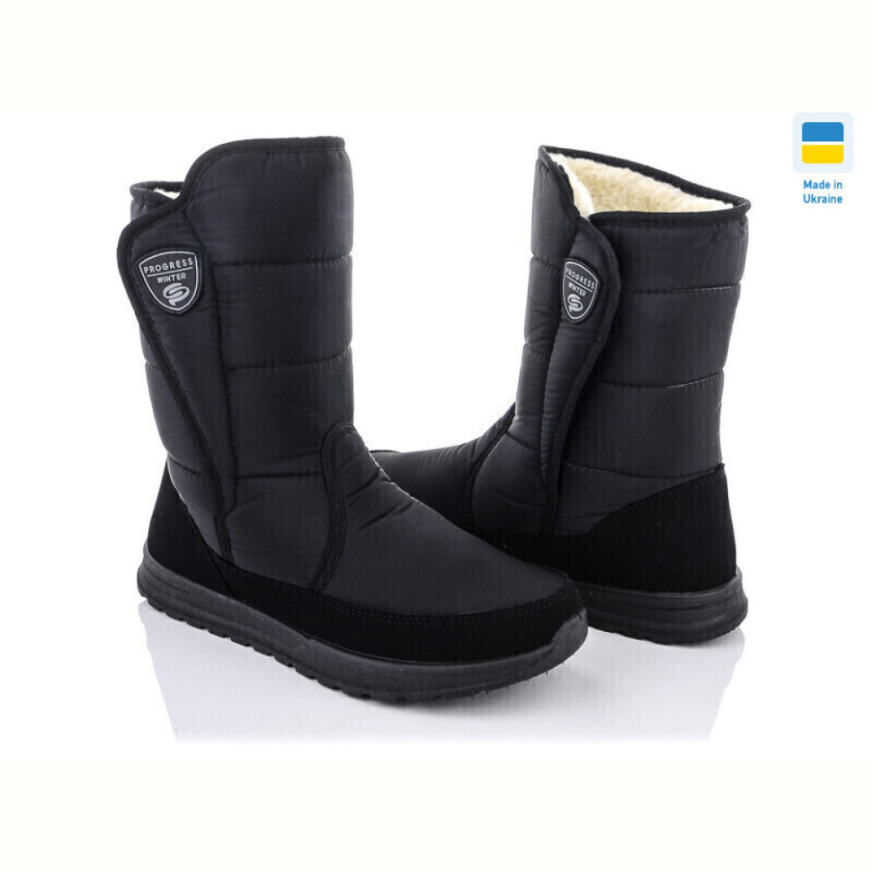 Дутики Lvovbaza Progress 4234 чорний Дутики Lvovbaza Progress 4234 чорний