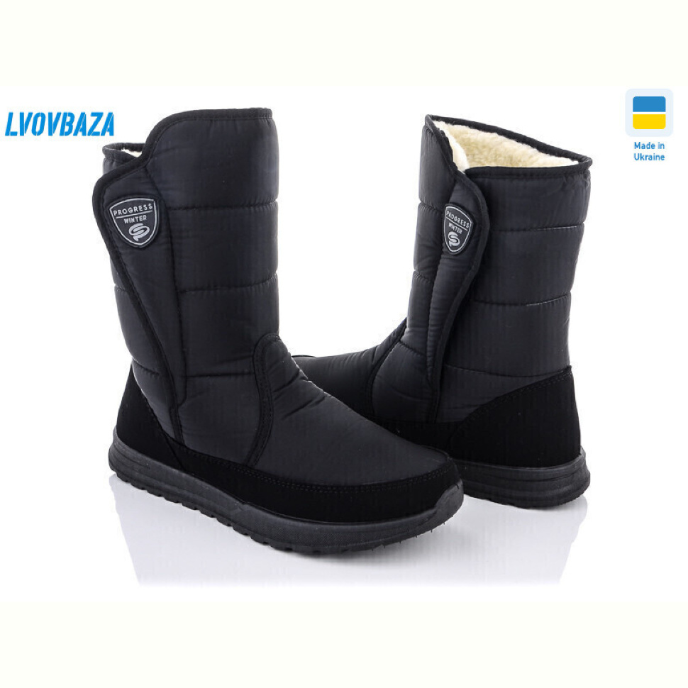 Дутики Lvovbaza Progress 4234 чорний