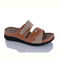 Шлепки Sali-2 203-52 корич-беж к.