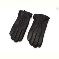 Перчатки RuBi F2-1 black шкіра олень махра