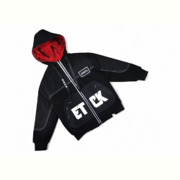 Куртка Kids-modnik 8817 чорна з червоним