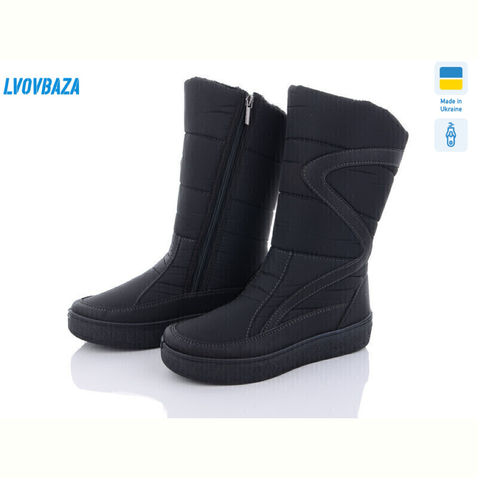 Сапоги Lvovbaza Paolla 220 чорний
