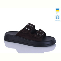 Шлепки Sali 91 шоколад з.