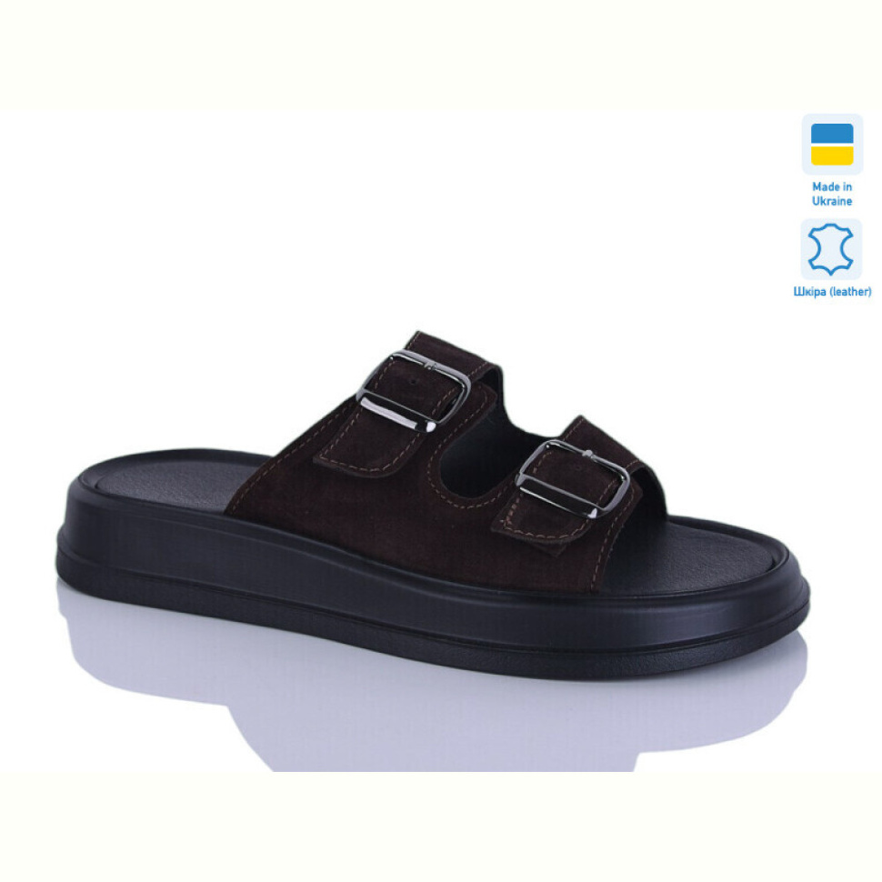 Шлепки Sali 91 шоколад з.
