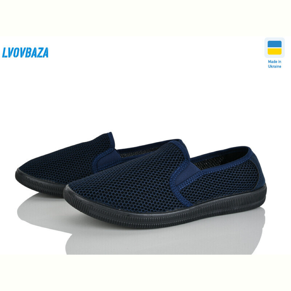 Слипоны Lvovbaza B&R 042 синій Слипоны Lvovbaza B&R 042 синій