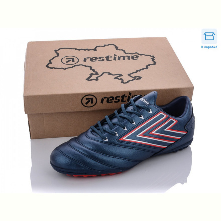 Футбольная обувь Restime DMB22613-1 navy-silver-red