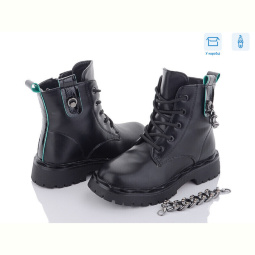 Ботинки Obuvok 2101B black/green