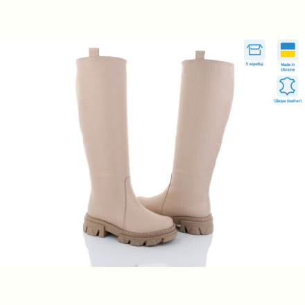 Сапоги Mona Lisa 101 бежевий к демі