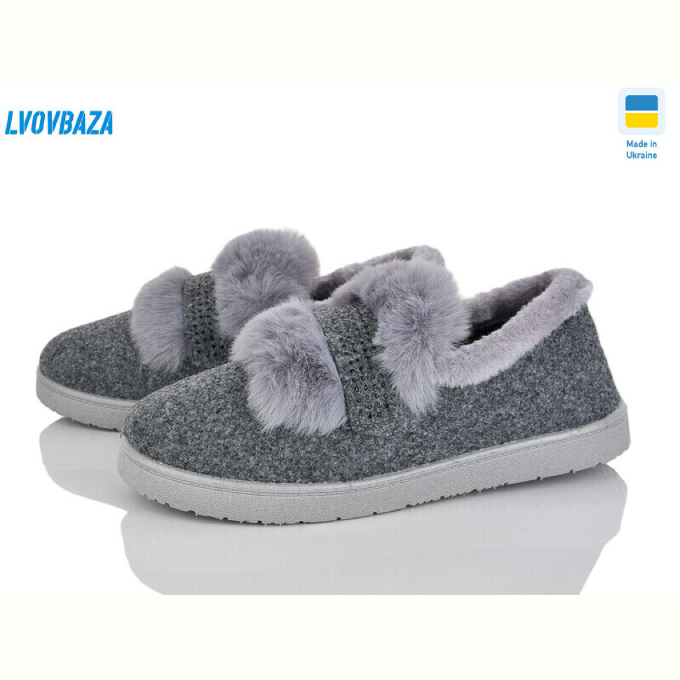 Туфли Lvovbaza Progress УВ22 хутро сірий