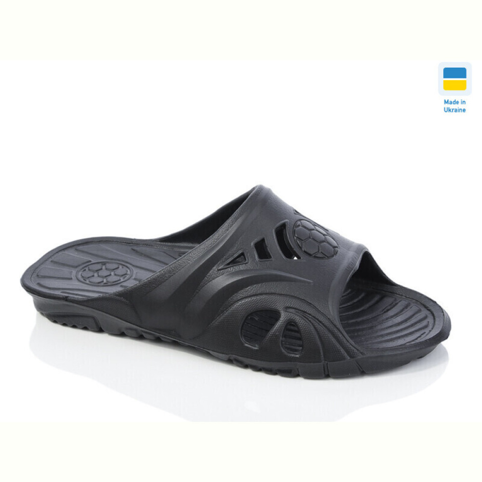 Шлепки Lot Shoes Мʼяч чорний