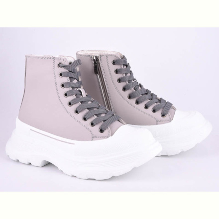Ботинки Violeta 166-31 grey-white