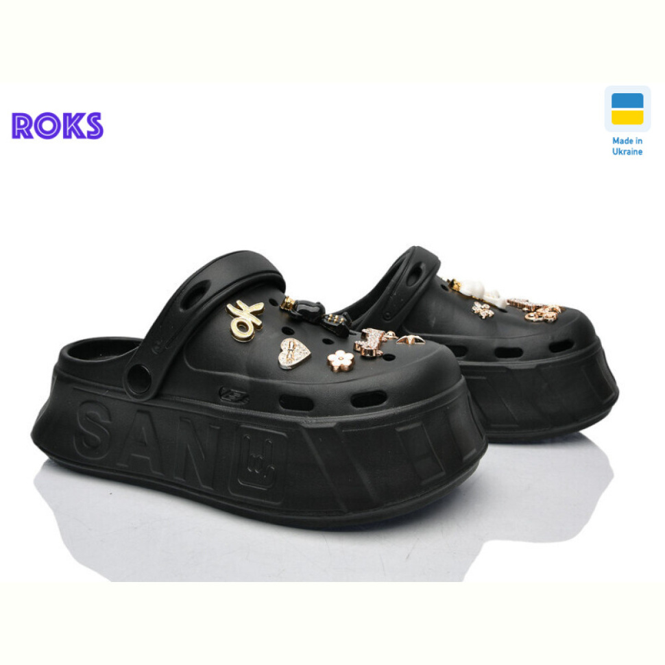 Кроксы Roks 156-1 чорний