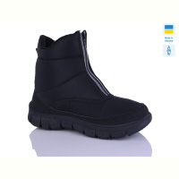 Ботинки DeMur 1323 чорний чорна підошва видбивач