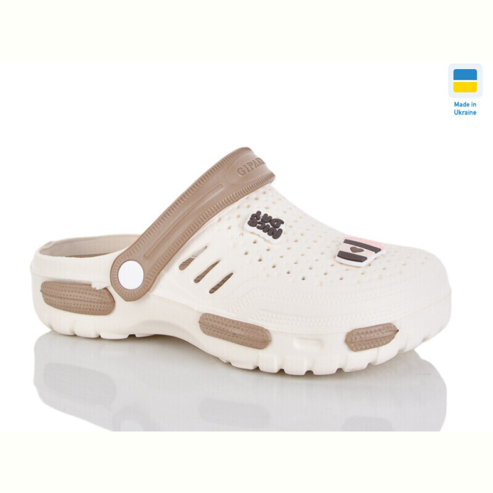 Кроксы DeMur CD48 крем /мокко