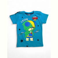 Футболка Kids-modnik 4084 Leon бірюзовий